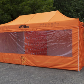 Pavillon Alu 3x6 mit Fenstern bedruckt