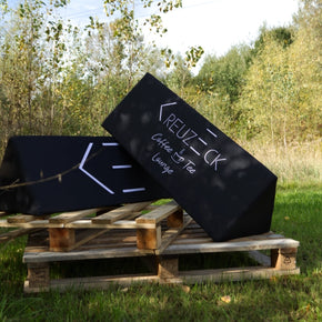 Stampa bordo campo triangolare 150x40cm